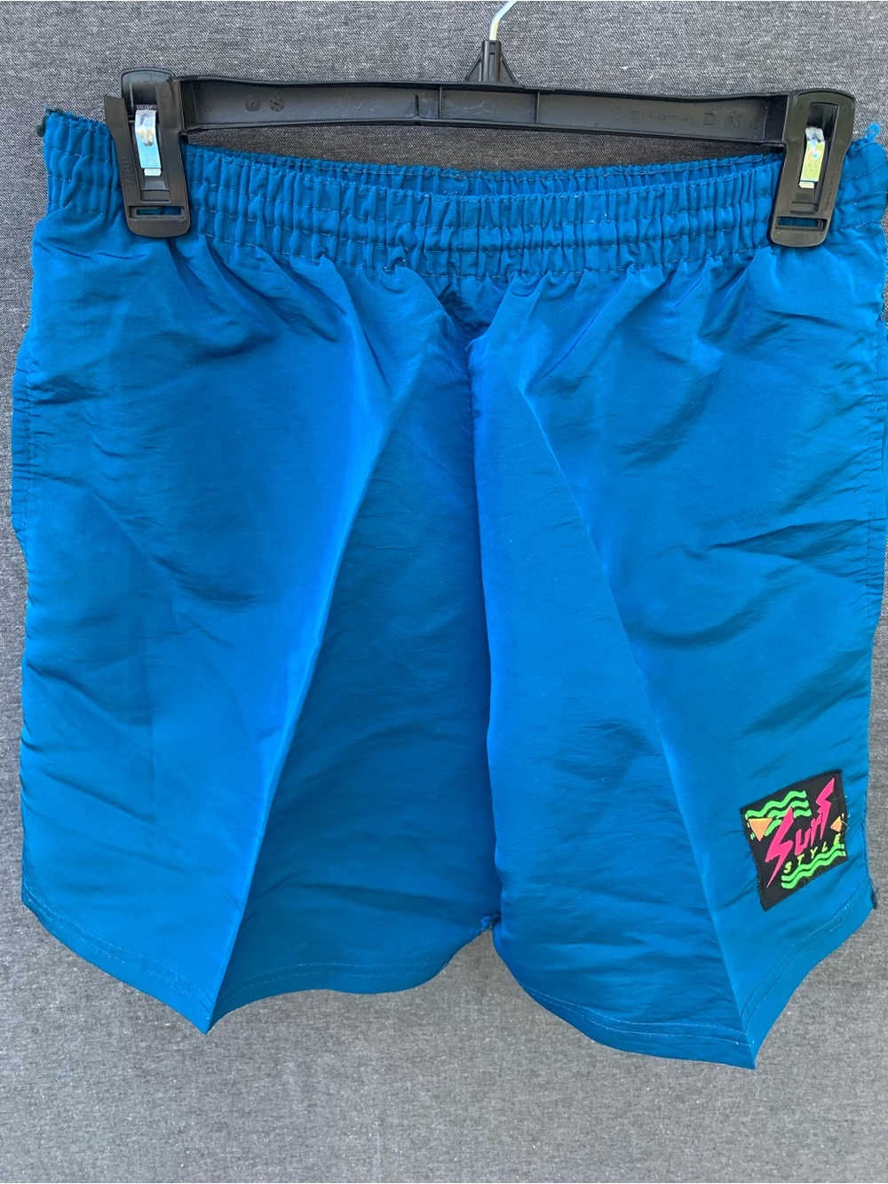 Vintage 90s Surf Style Swimming Trunks Board Shorts Mens Deadstock Damaged